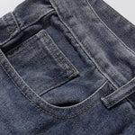 Bermudas vaqueras rasgadas con parches de camuflaje