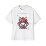 King Hearts Card Playing Cat Graphic Tee-INNBLAC Fashion Apparel