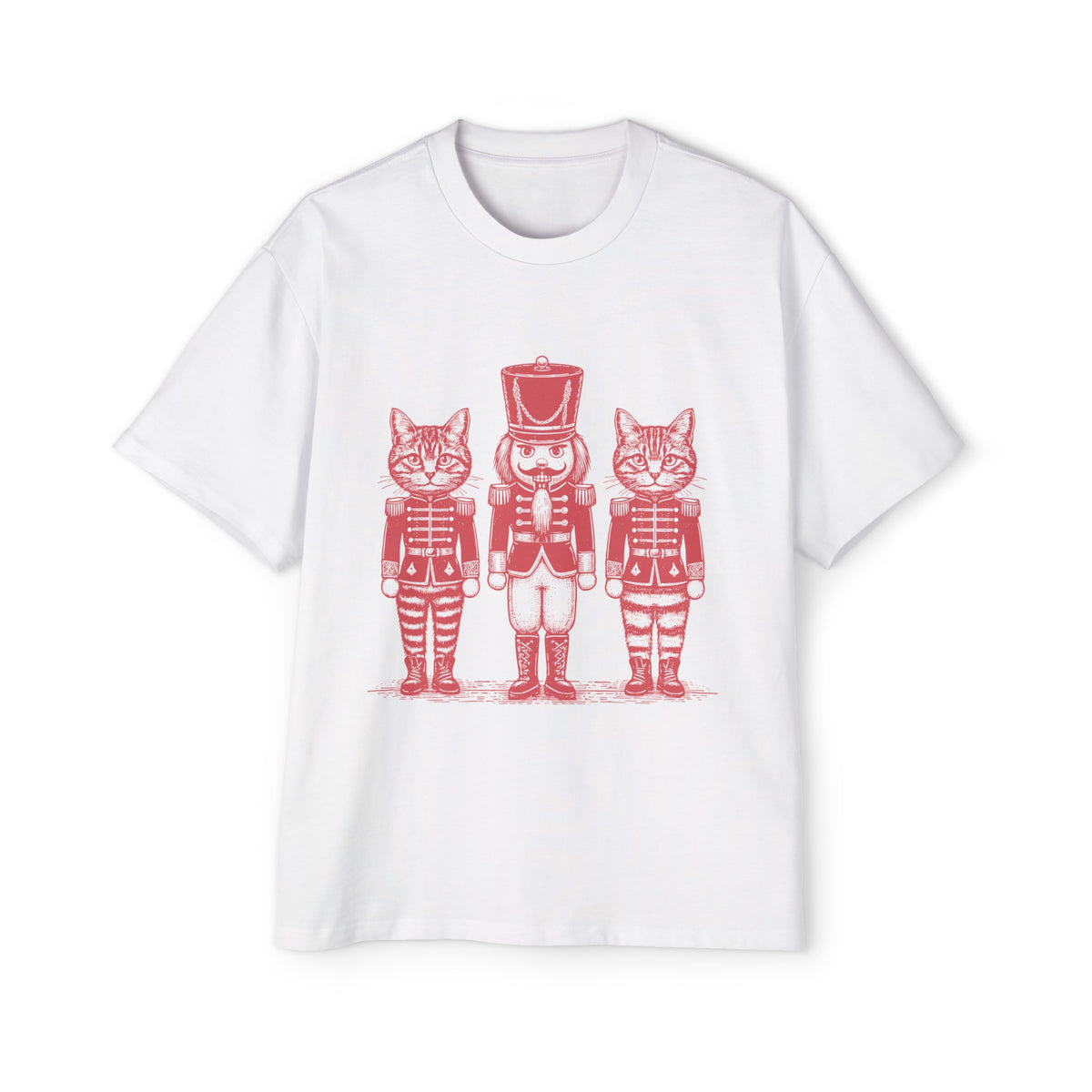 Cat Nutcracker Soldier Graphic Tee-INNBLAC Fashion Apparel
