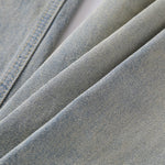 Wrinkle Wash Loose Straight Jeans