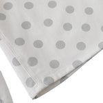 Washed Rabbit Print Polka Dot Bow Detail Relaxed Wide-Leg Bermuda Shorts