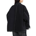 Vestido midi vaquero sin mangas con botones y aberturas en la parte delantera