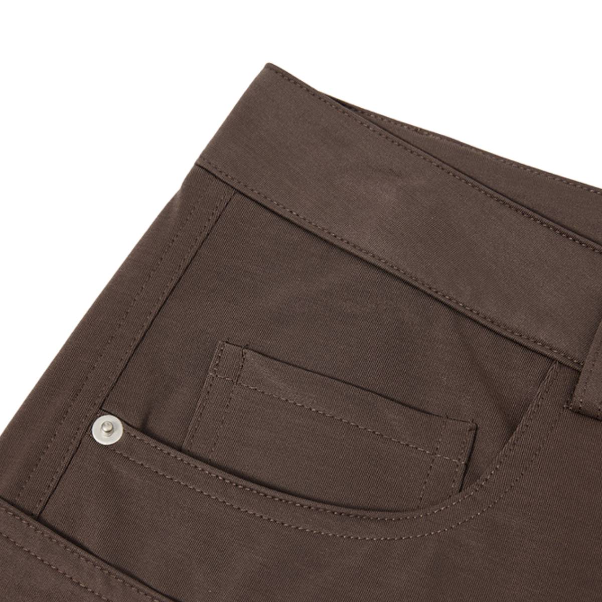 Pantalones de algodón con pierna ancha y color liso