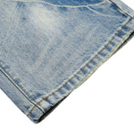 Vintage Whiskered Ripped Straight‑Leg Casual Jeans