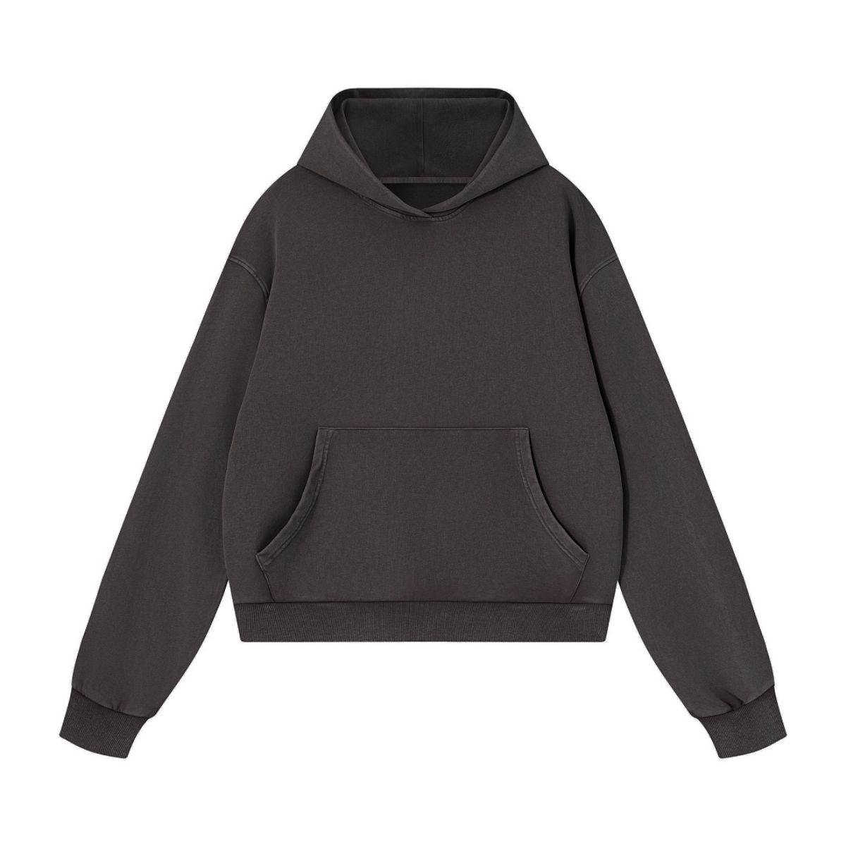 Washed Distressed Loose Casual Hoodie