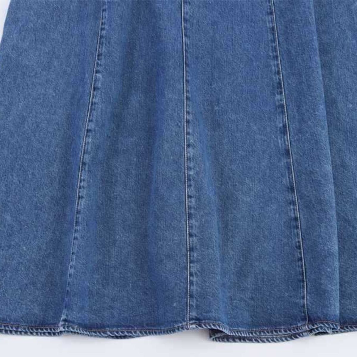 Self-Tied Halter Neck Denim Maxi Dress