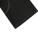 Men's Embroidered Denim Wide Leg Pants Street Vibe Unique Pockets