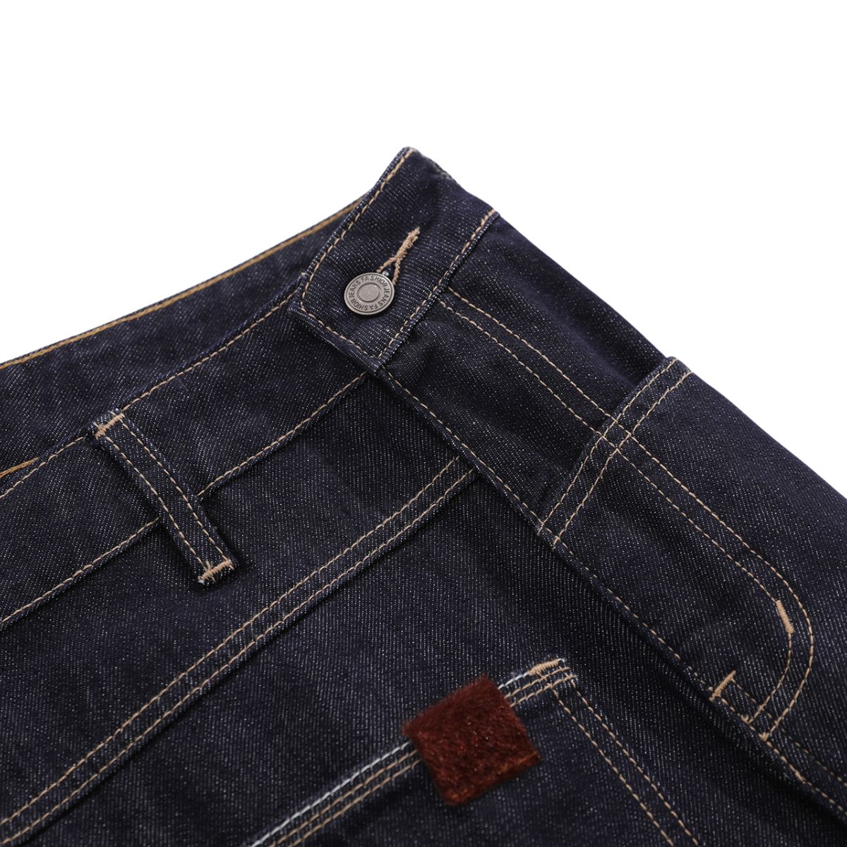 Vintage Washed Asymmetric Side Split Barrel Leg Jeans