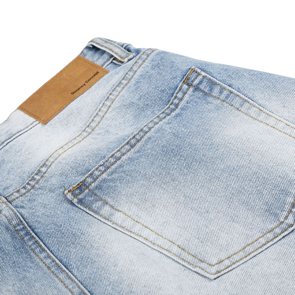 Vintage Distressed Relaxed Denim Bermuda Shorts