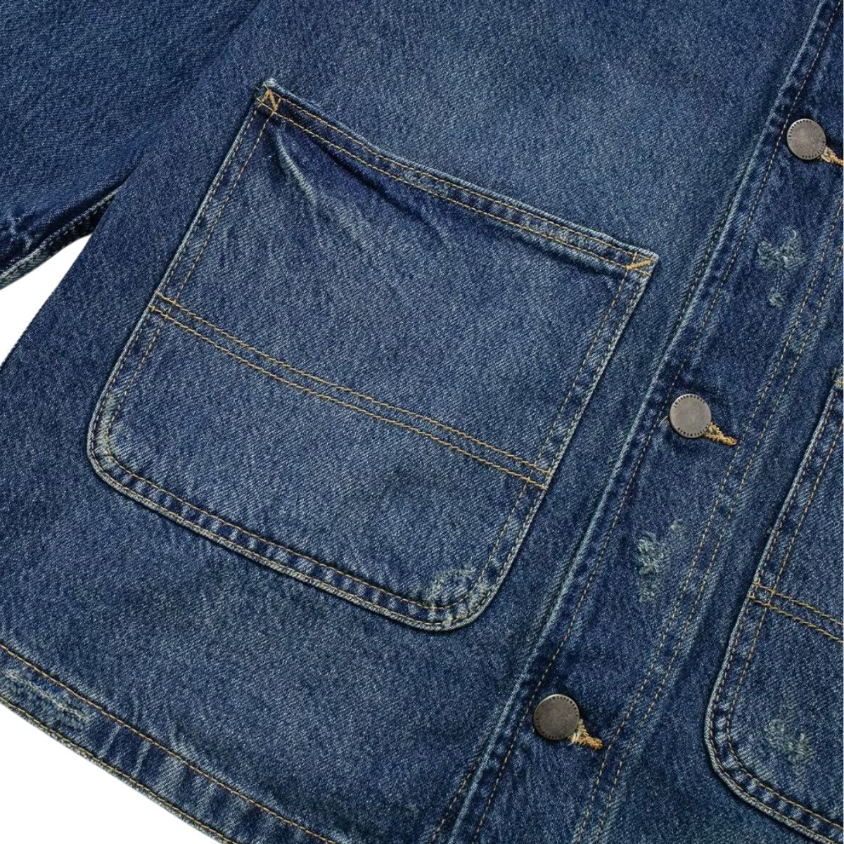 Hip-hop Versatile Pocket-decorated Loose Denim Shirt Jacket