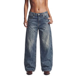 Vintage Washed Faded Loose Wide Leg Jeans