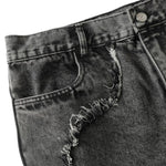 Smoke Rise Trap Denim Raw Trim Flare Jeans