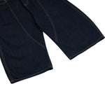 Patchwork Wide-Leg Cropped Denim Jeans