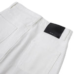 Women's White Denim Mini Skirt