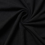 Women's Black Slim-Fit Stretch Crew Neck ShortSleeve Tee