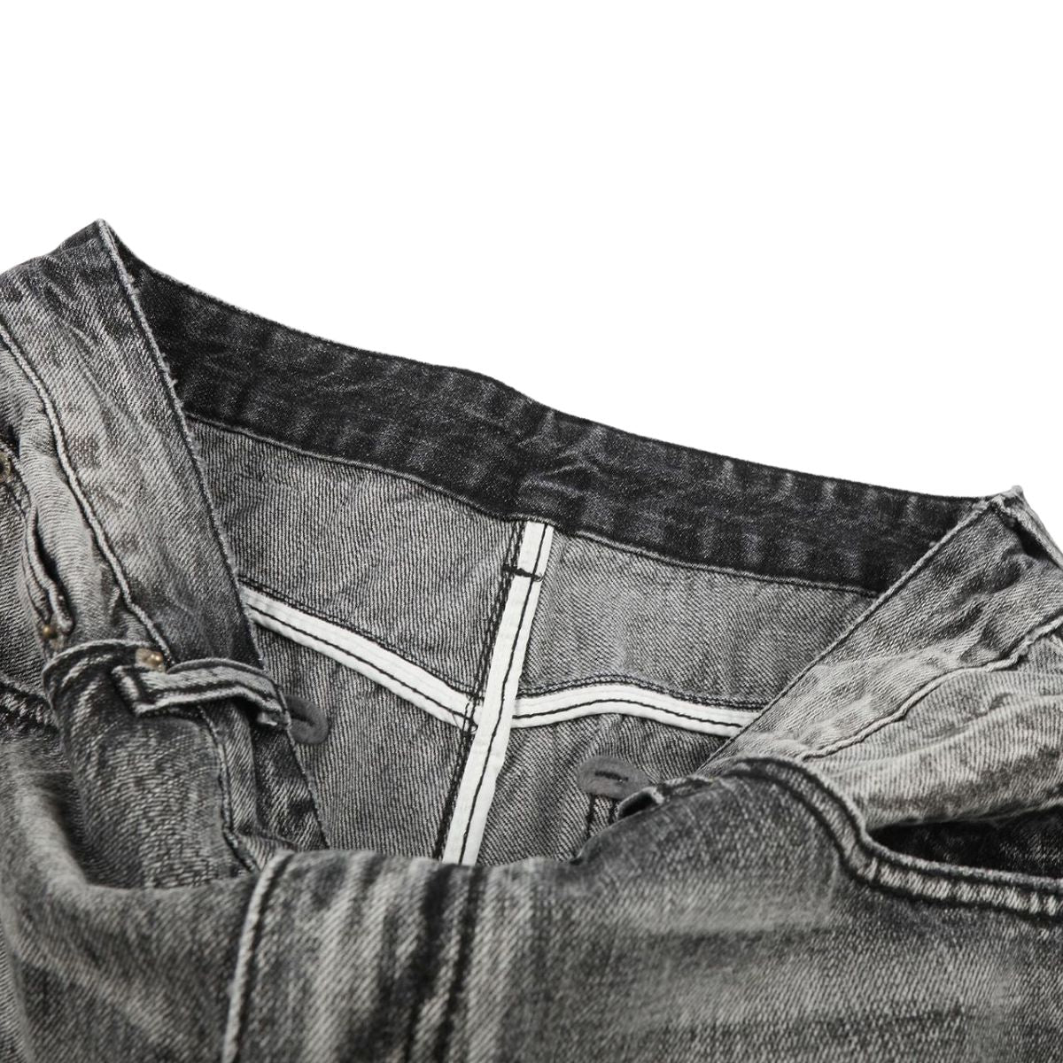 Vintage Washed Straight Leg Jeans