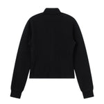 Soft and cozy knitted turtleneck slip sleeves fitted waist short women's jacket