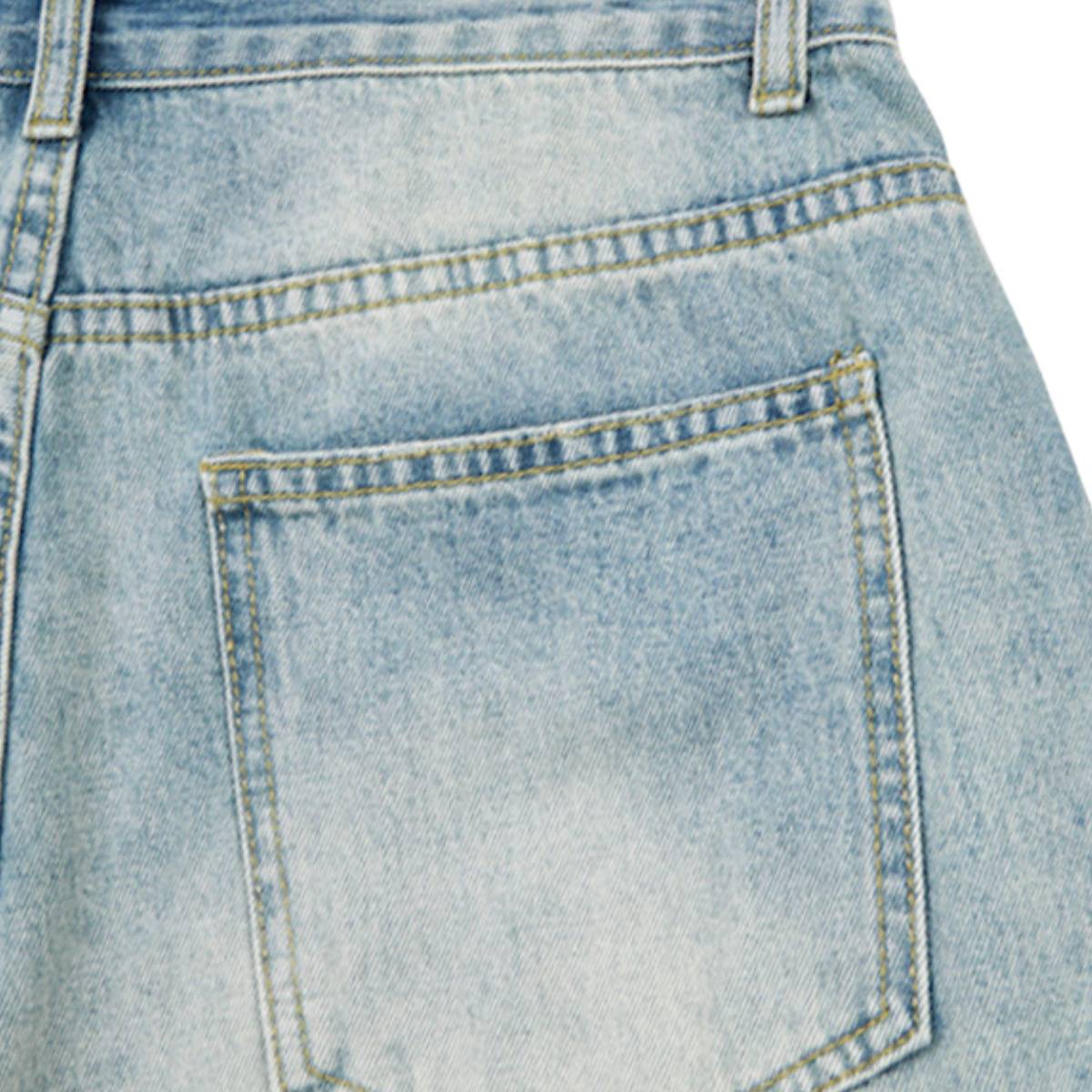 Wash Utility Pocket Denim Shorts