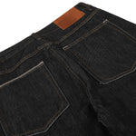 Raw Black Relaxed Straight Leg Vintage Denim Jeans
