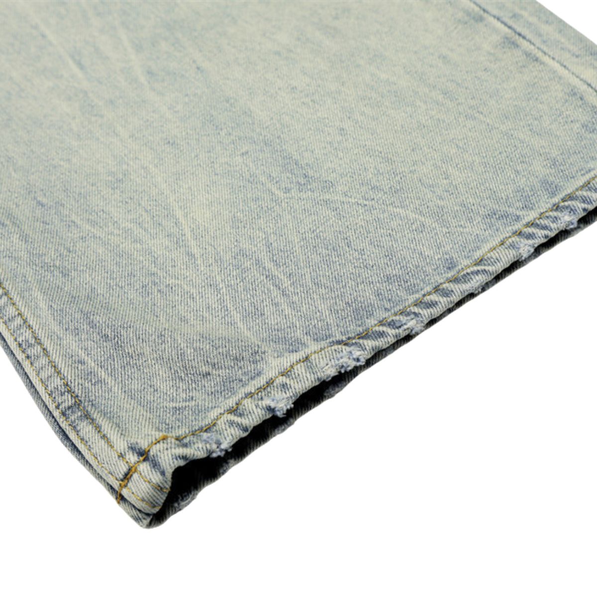 Men's Heavy-Washed Distressed Loose Straight-Leg Denim Pants