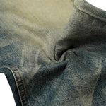 Men's Loose Denim Pants Washed Distressed Vintage Street