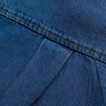 Vestido midi vaquero sin mangas con botones y aberturas en la parte delantera