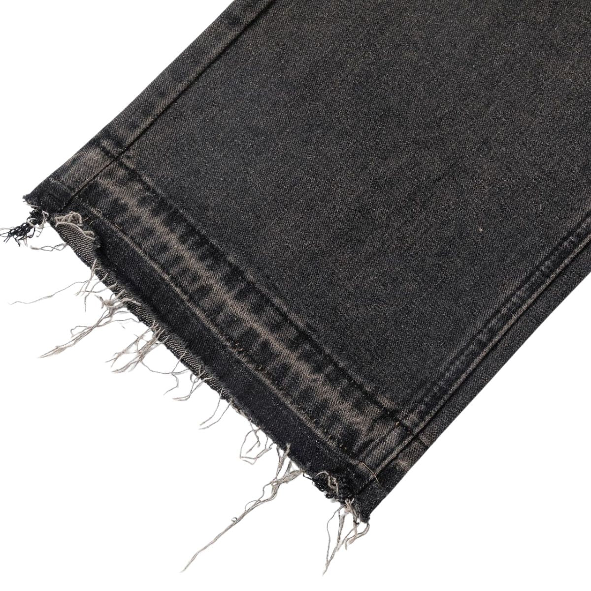Vintage Washed Black Straight Leg Jeans