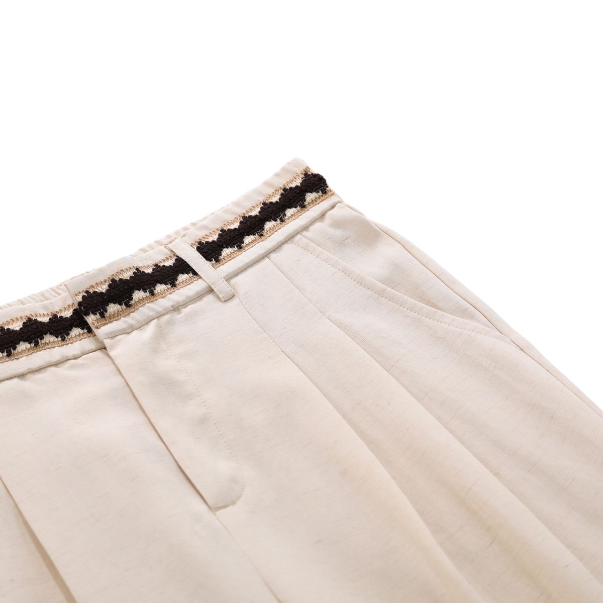 Old Money Lyocell Linen Blend Wide Leg Trousers