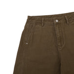 Vintage Washed Cleanfit Straight Cut Wide Leg Denim Shorts