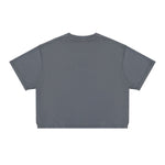 275G Heavyweight Cotton Coverstitch Cropped Tee