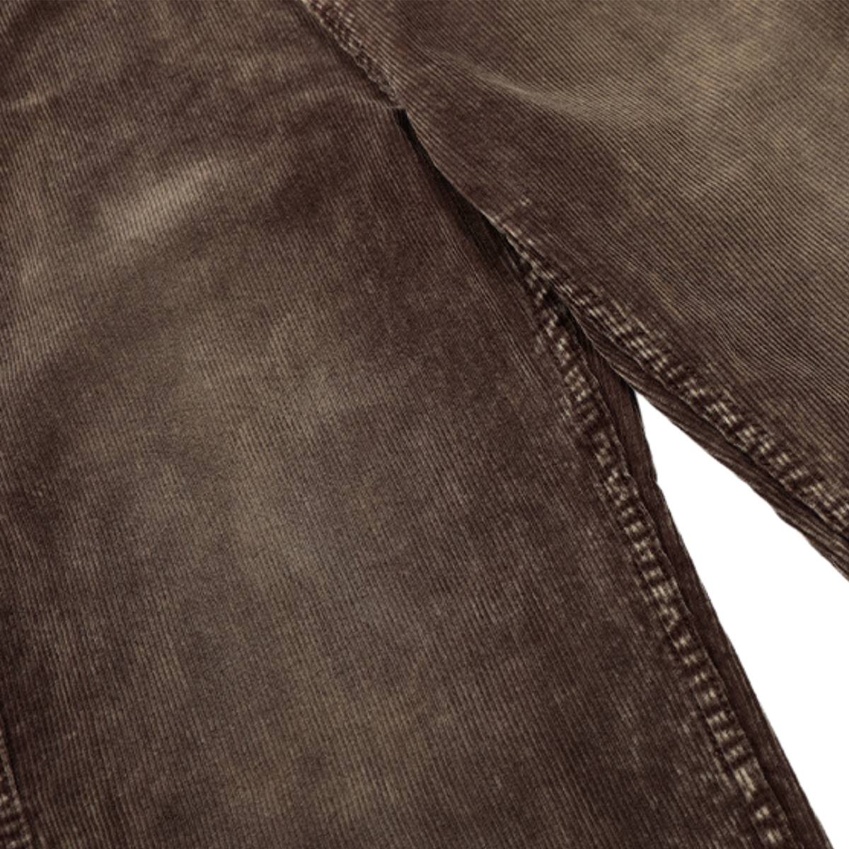 Retro Washed Corduroy Baggy Straight-Leg Pants