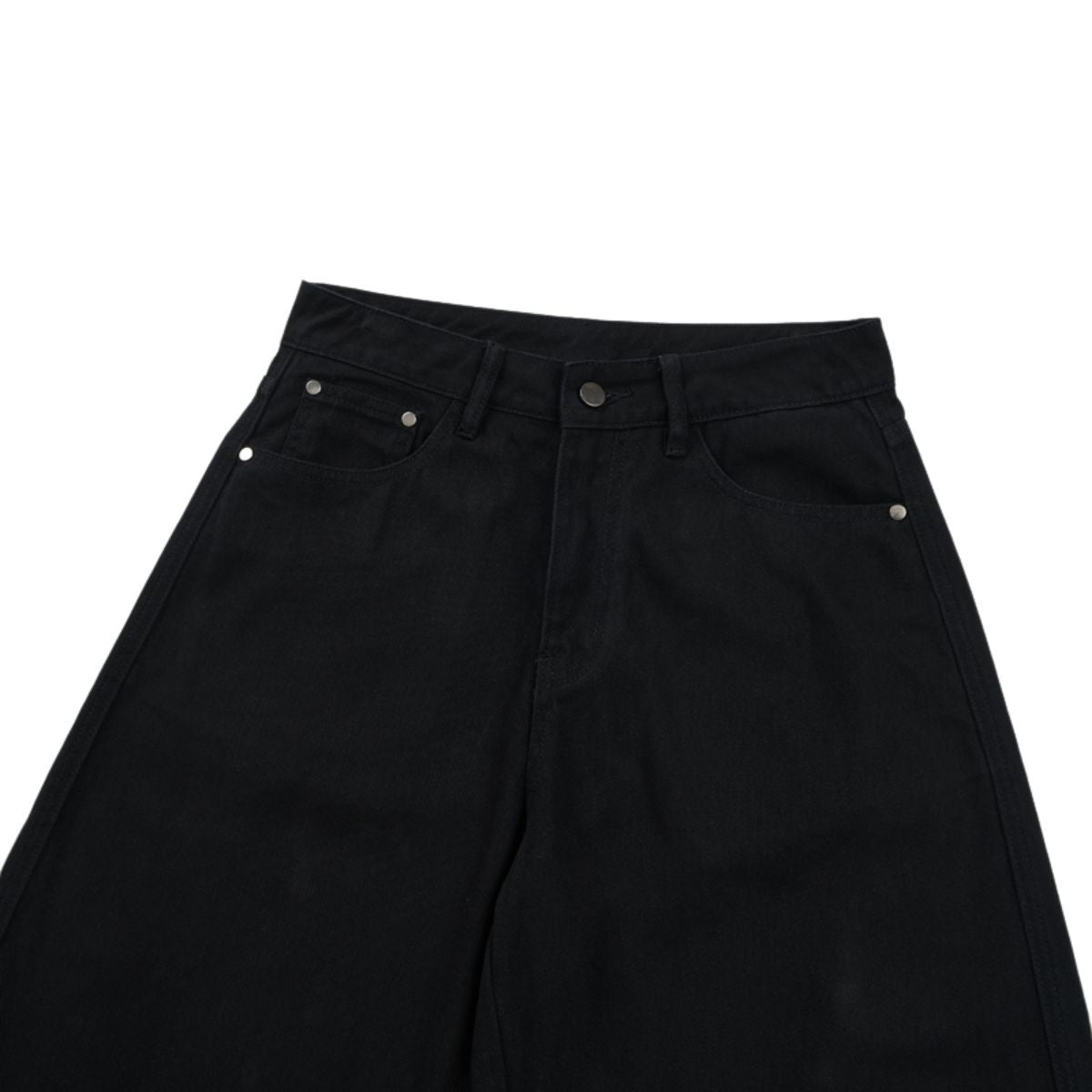 Voluminous Wide‑Leg Twill Casual Pants