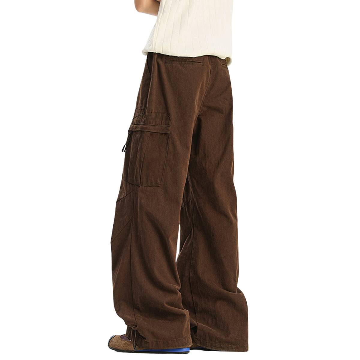 Multi-Pocket Utility Relaxed Workwear Pants