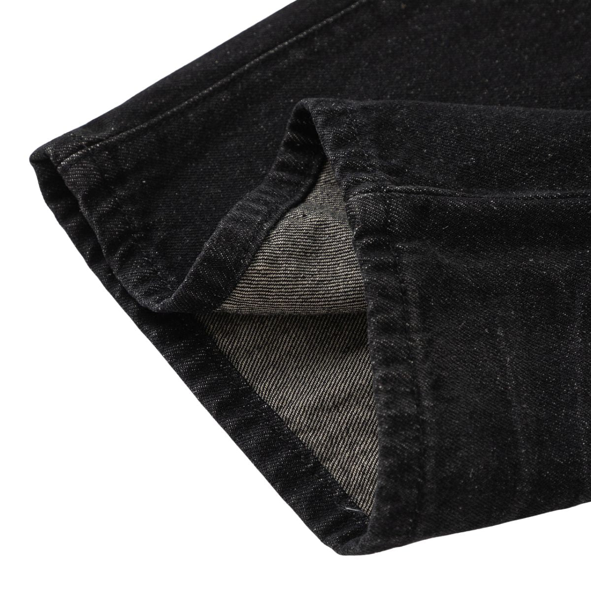 Vintage Washed Black Whiskered Wide Leg Jeans
