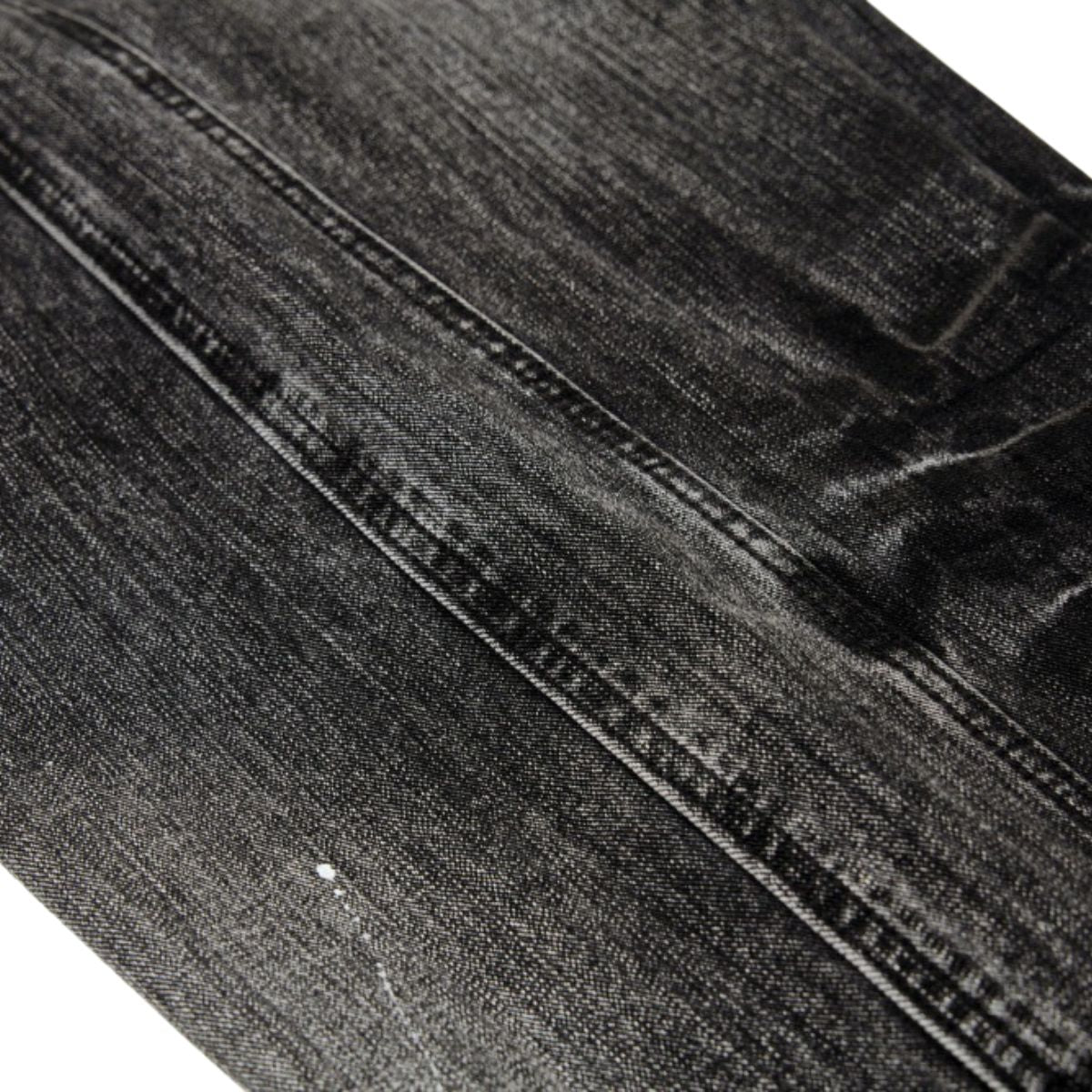 Men's Distressed Washed Denim Wide Leg Pants Punk Paint Splatter