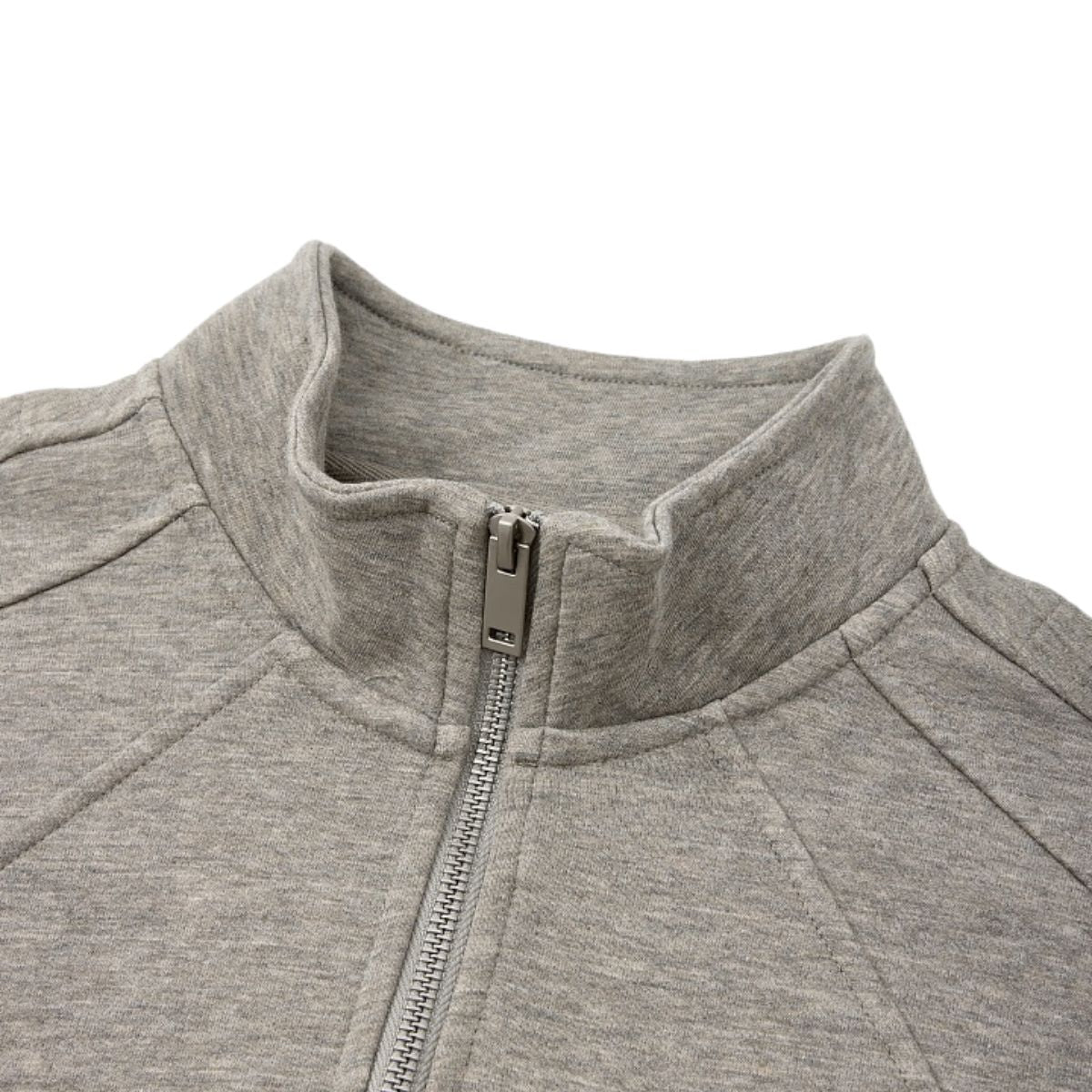 Relaxed Drop‑Shoulder Half‑Zip Sweatshirt