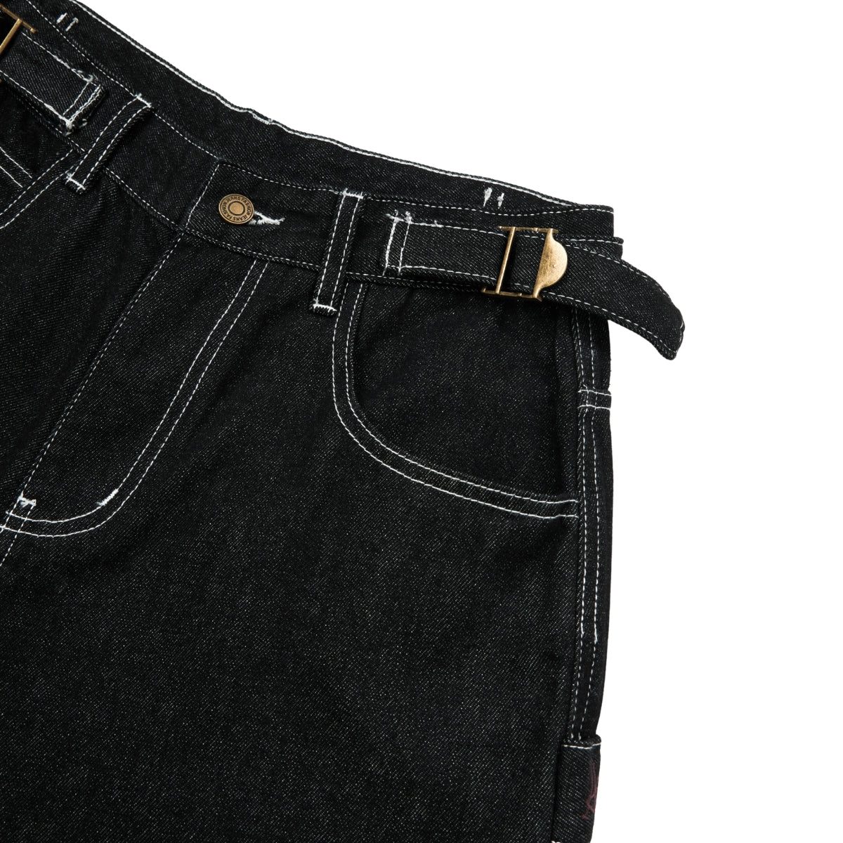 Bermudas con lavado vintage y salpicaduras de tinta