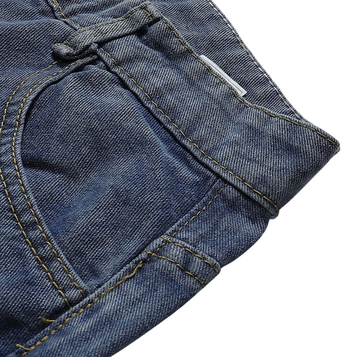 Vintage Washed Baggy Straight-Leg Denim Jeans