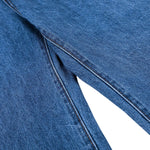 Vintage Blue Wide Leg Washed Denim Jeans