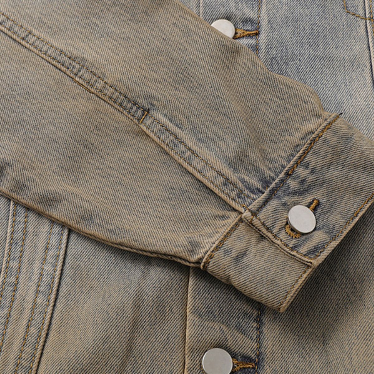 Stand-collar Washed Vintage Loose Denim Jacket