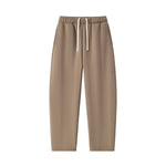 Old‑Money Thick Warm Drawstring Scimitar Wide‑Leg Pants