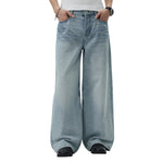Light Wash Ghost Claw Baggy Wide Leg Denim Jeans