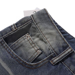 Bermudas con lavado vintage y salpicaduras de tinta