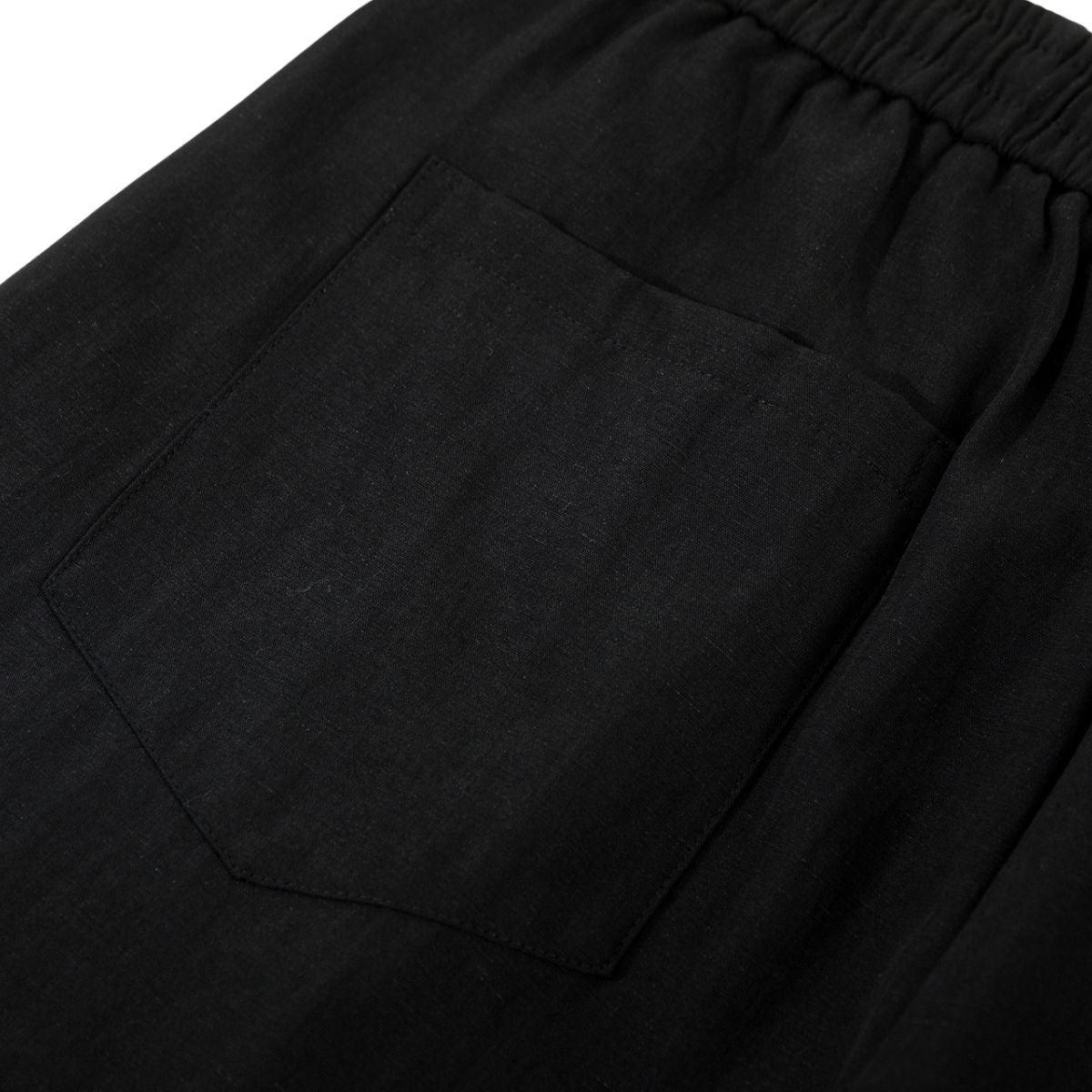 Relaxed Drawstring Wide Leg Casual Trousers