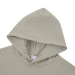 Vintage Fleece‑Lined Oversized Curved Sleeve Hoodie