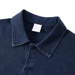 Vintage Polo Collar Loose Casual Short Sleeve T‑Shirt