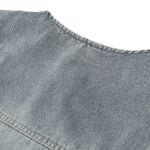 Shorts vaqueros con mariposas bordadas y adornados con perlas