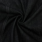 High-Waist A-Line Denim Cropped Shorts