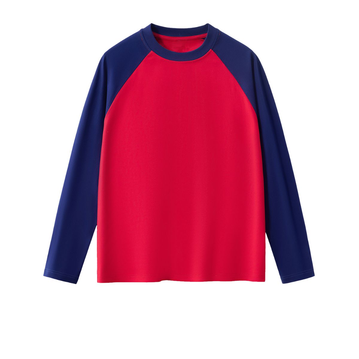 Relaxed Contrasting Colors Raglan Long Sleeve Top 270gsm