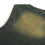 Relaxed Washed Denim Tactical Vest